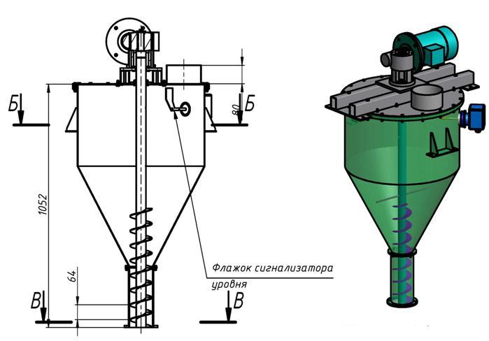 Шнековый дозатор схема